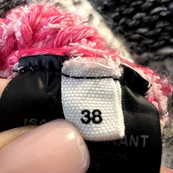 Etoile Isabel Marant Pit Striped Bateau Sweater in Fuchsia size 38 S SW - Picture 5 of 8